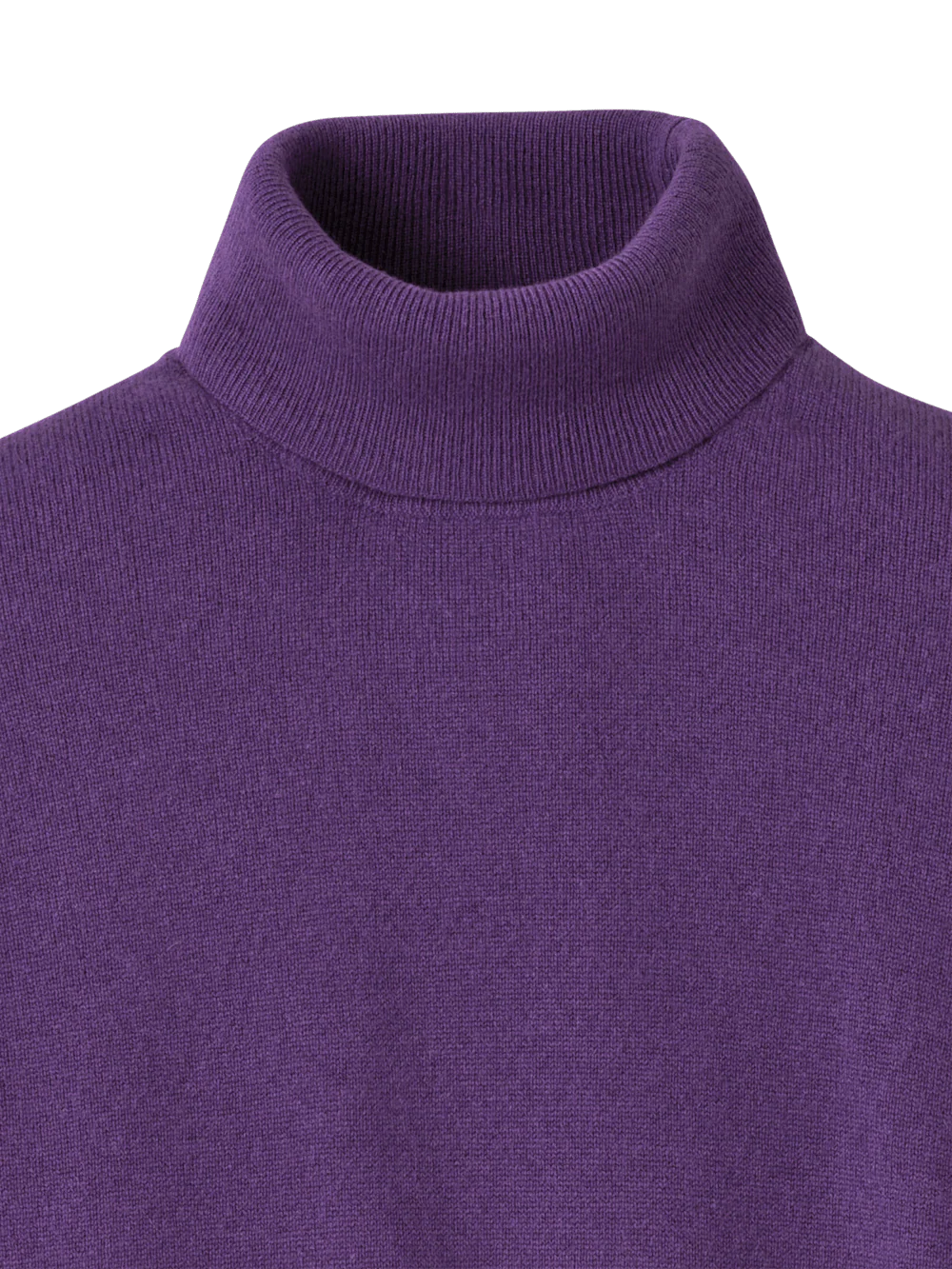 Cashmere Turtleneck Sweater - Purple - Image 6