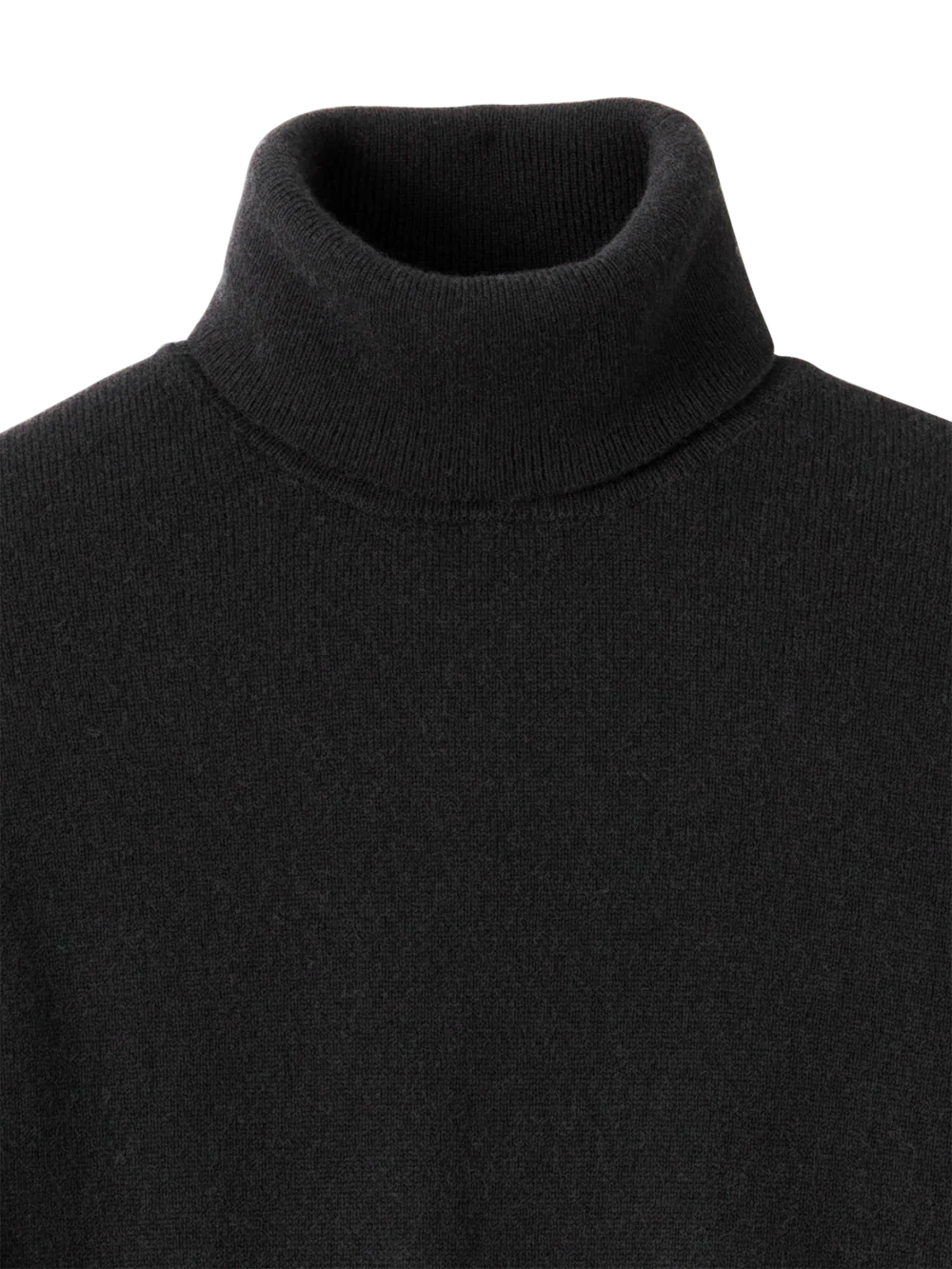 Cashmere Turtleneck Sweater - Black - Image 6