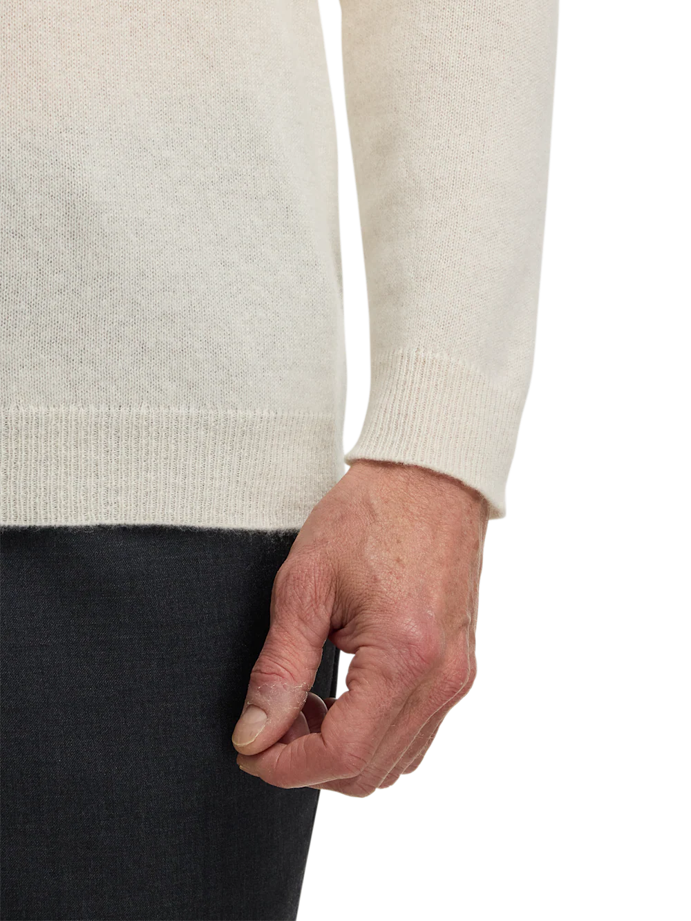 Cashmere Turtleneck Sweater - Ivory - Image 4