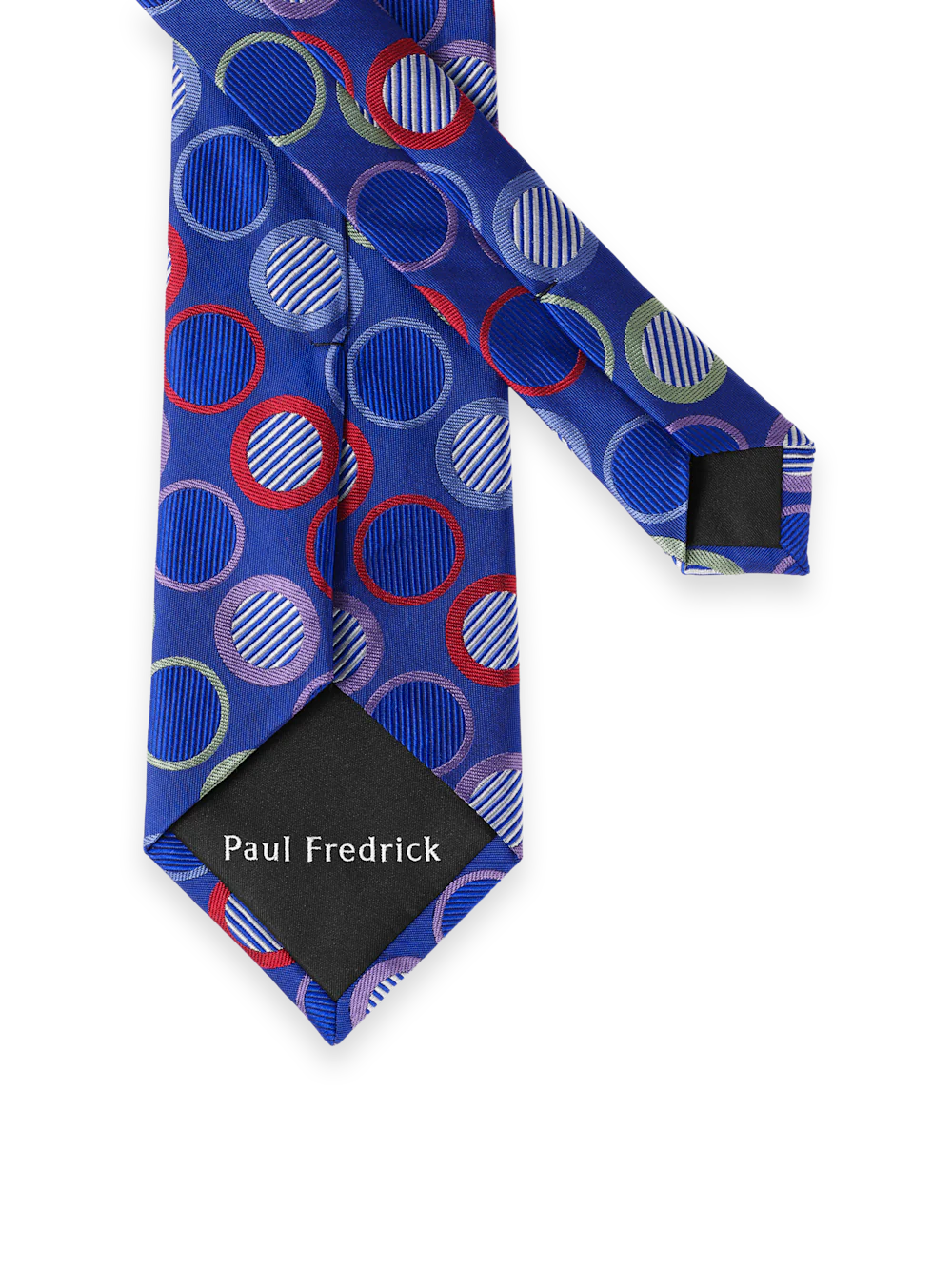 Circles Woven Silk Tie - Blue Multi - Image 2
