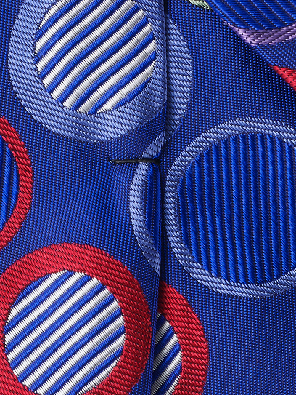 Circles Woven Silk Tie - Blue Multi - Image 3