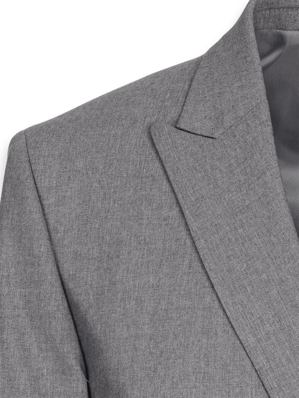 Classic Fit Essential Wool Double Breasted Peak Lapel Suit Jacket - Brown Windowpane - Image 3