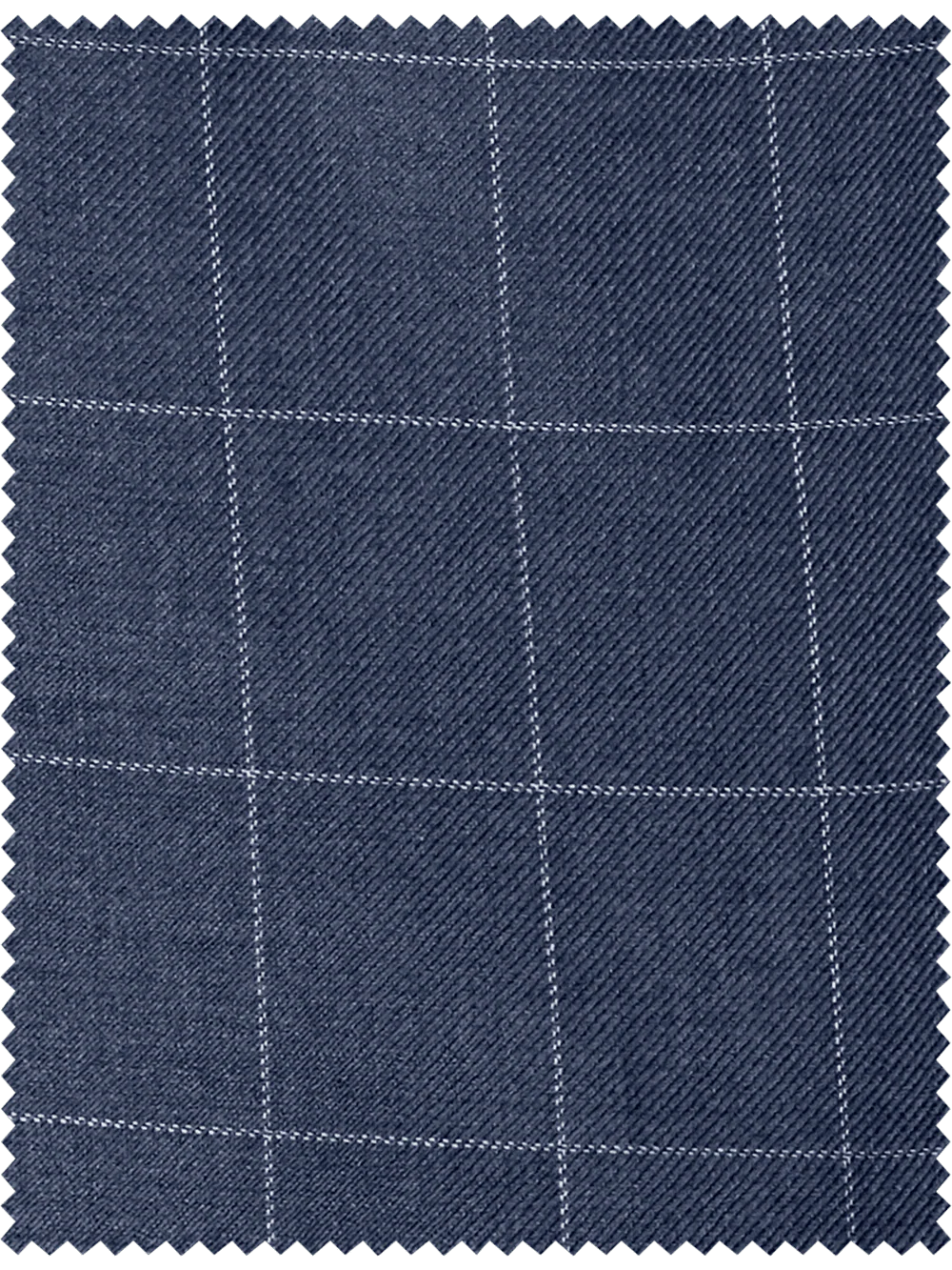 Classic Fit Essential Wool Flat Front Suit Pants - Navy - Image 3