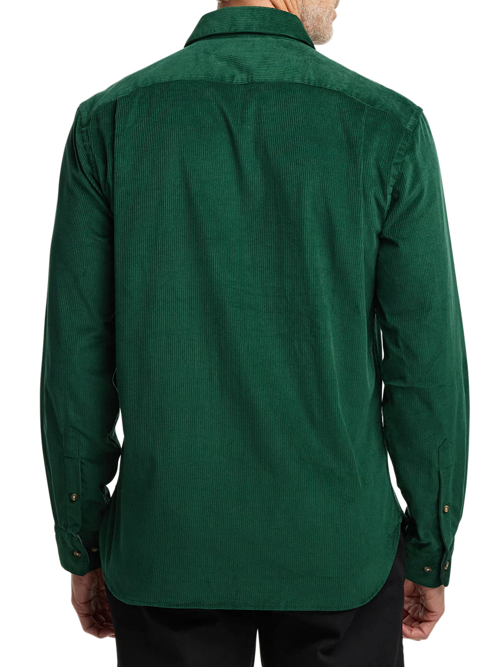 Cotton Corduroy Casual Shirt - Green - Image 5