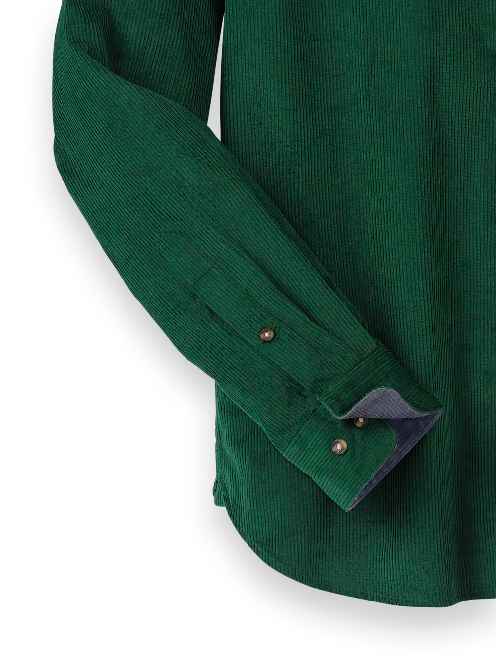 Cotton Corduroy Casual Shirt - Green - Image 7