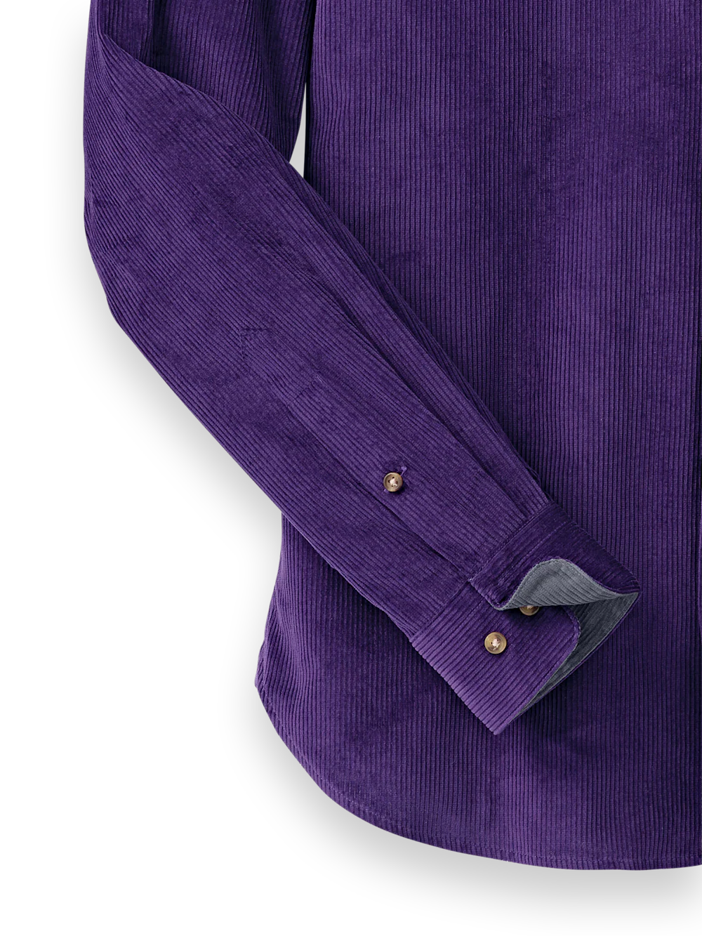 Cotton Corduroy Casual Shirt - Purple - Image 7