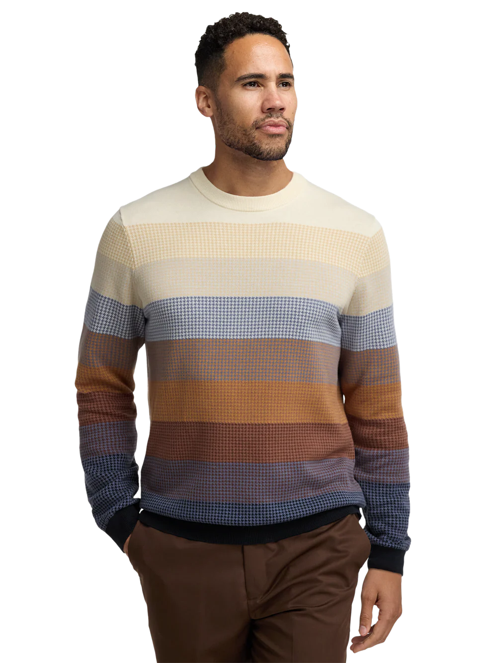 Cotton Crewneck Sweater - Multi - Image 2