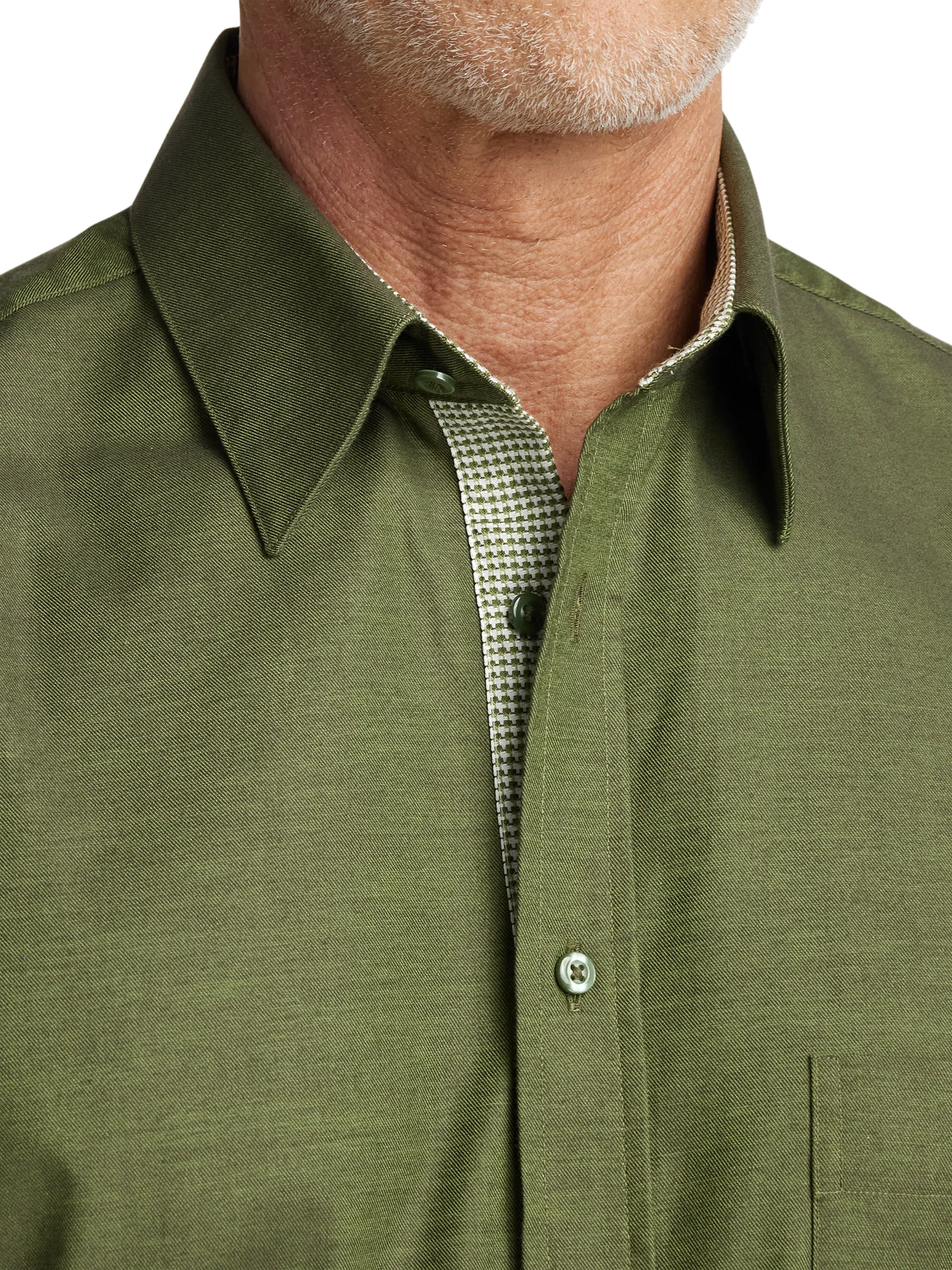 Cotton Solid Casual Shirt - Green - Image 3
