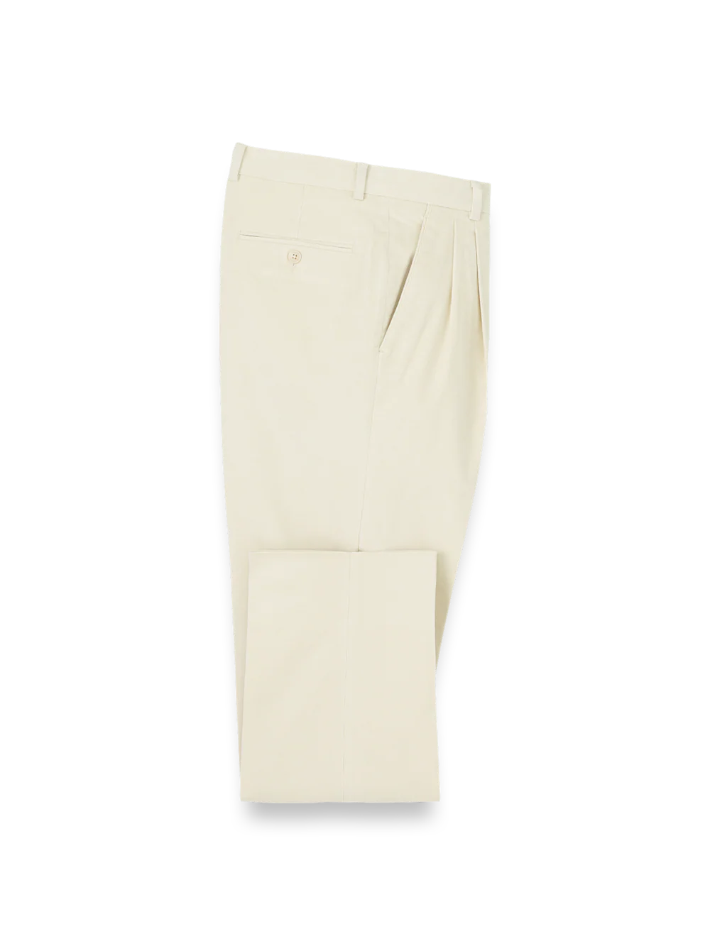 Cotton Stretch Corduroy Pants - Winter White - Image 4