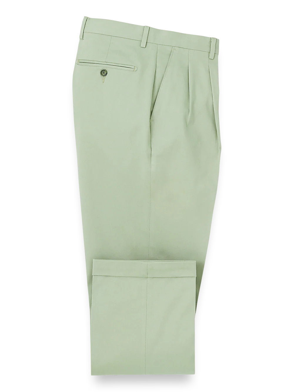 Cotton Stretch Twill Pants - Moss - Image 4