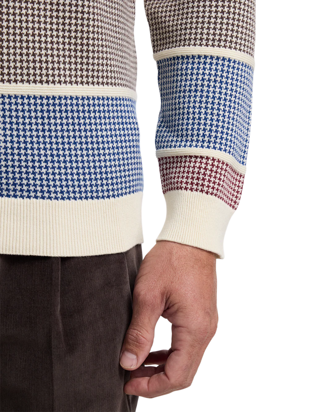 Cotton Three Button Polo - Multi - Image 4