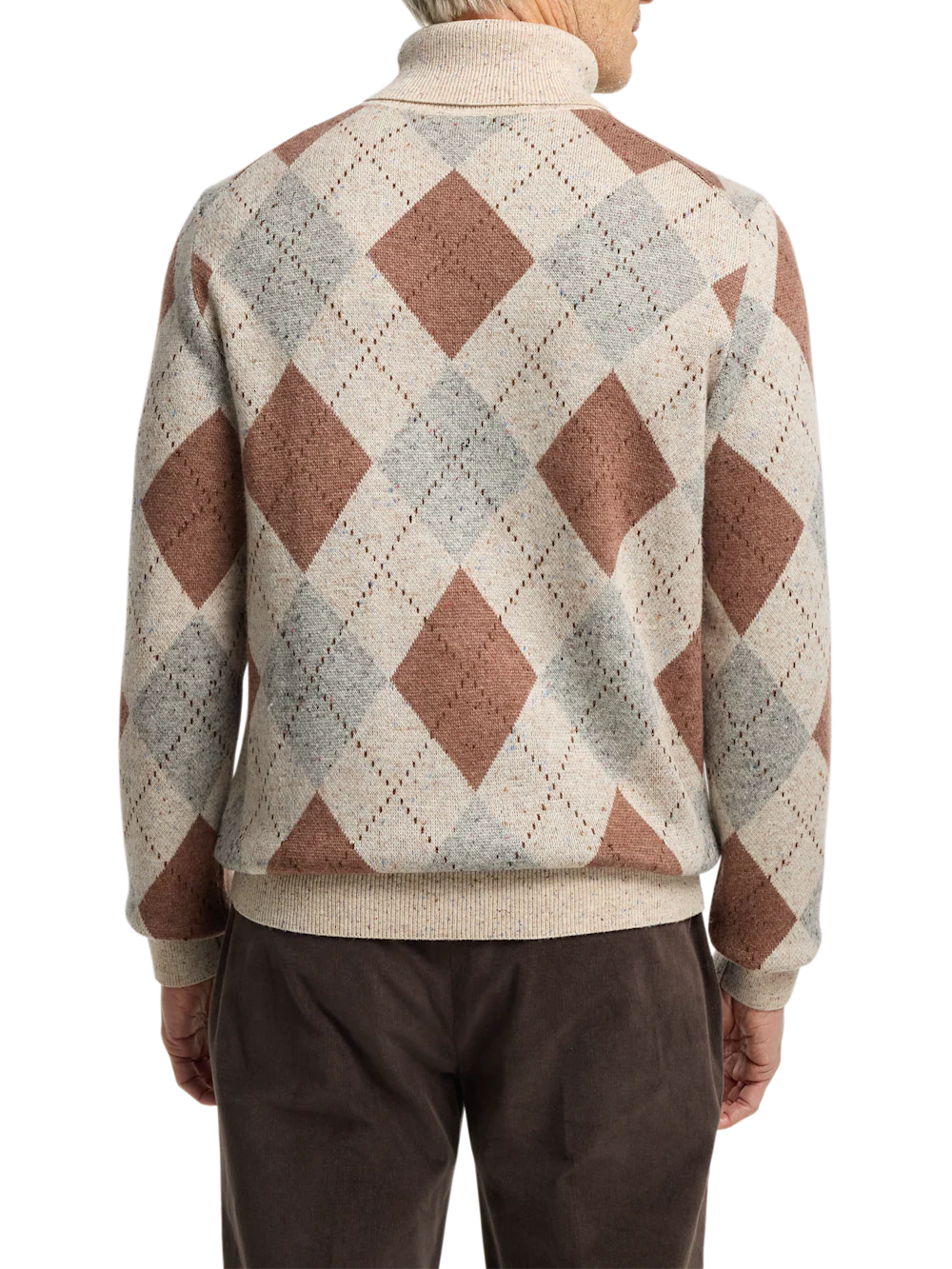 Donegal Turtleneck Sweater - Ivory Multi - Image 5