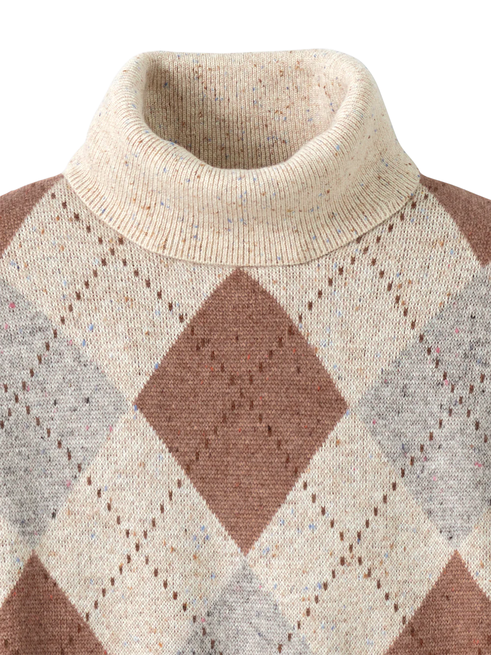 Donegal Turtleneck Sweater - Ivory Multi - Image 6