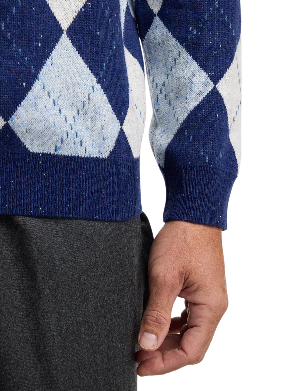Donegal Turtleneck Sweater - Blue - Image 4