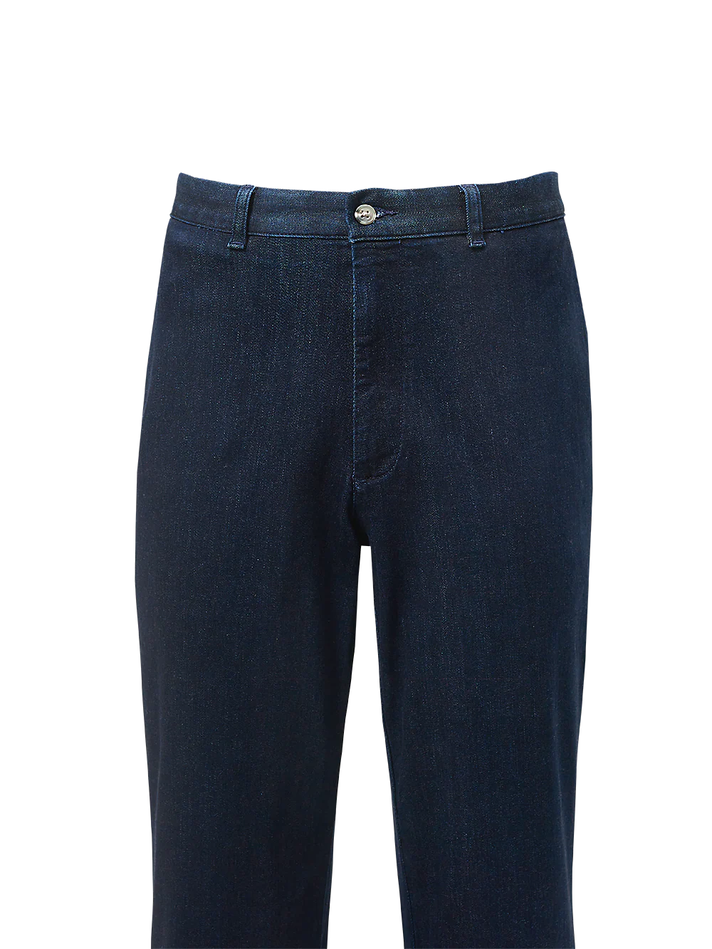 Flat Front Denim Pants - Medium Blue - Image 2