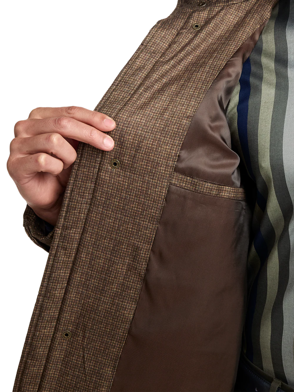 Houndstooth Quilted Jacket - Multi - Image 5