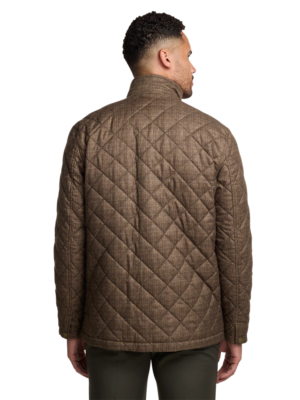 Houndstooth Quilted Jacket - Multi - Image 8