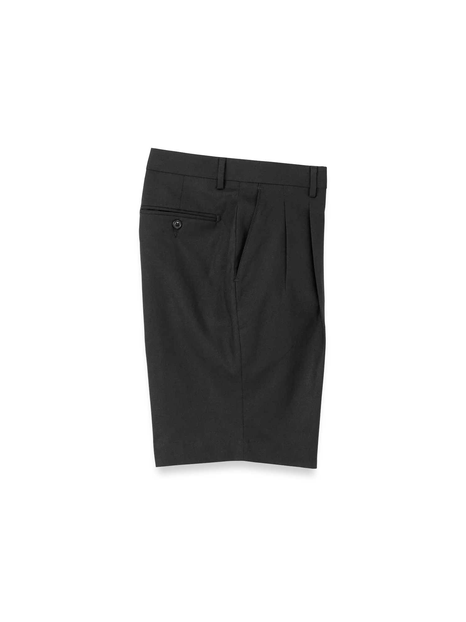 Linen / Cotton Shorts - Black - Image 4