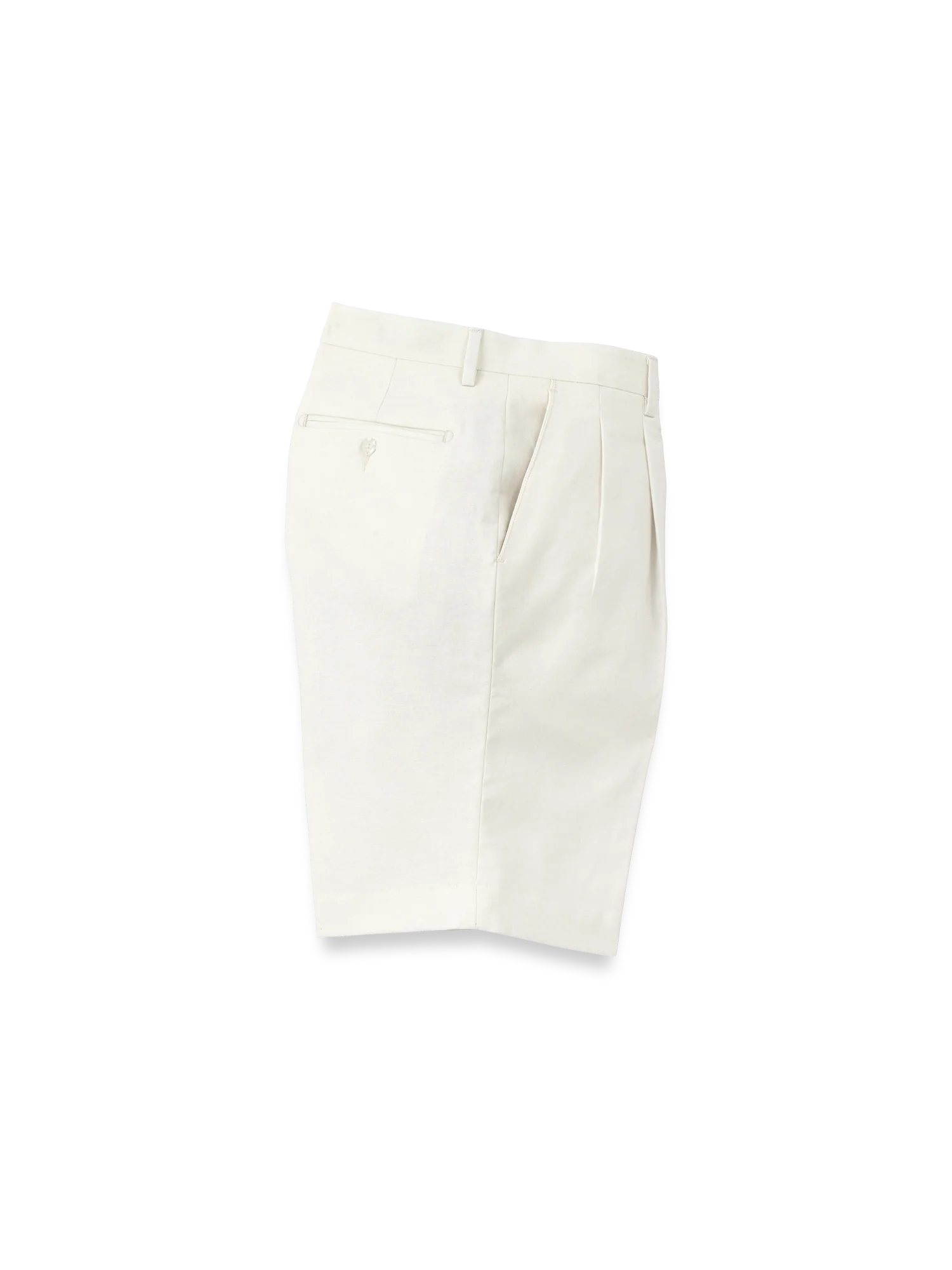 Linen / Cotton Shorts - Ivory - Image 4