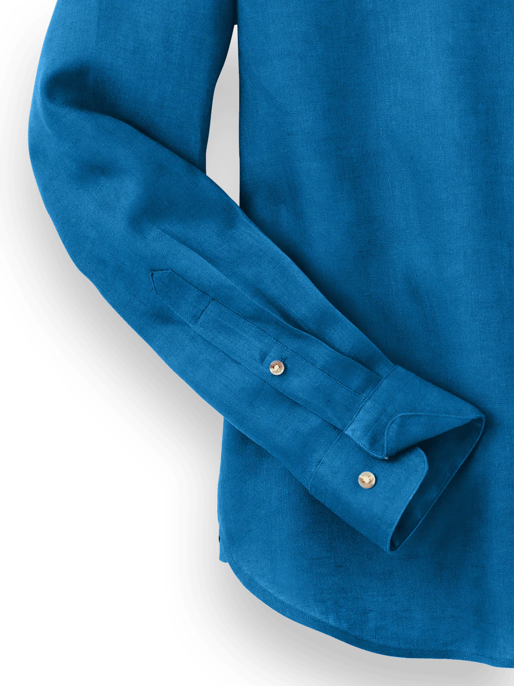 Linen Solid Casual Shirt - Dark Blue - Image 7