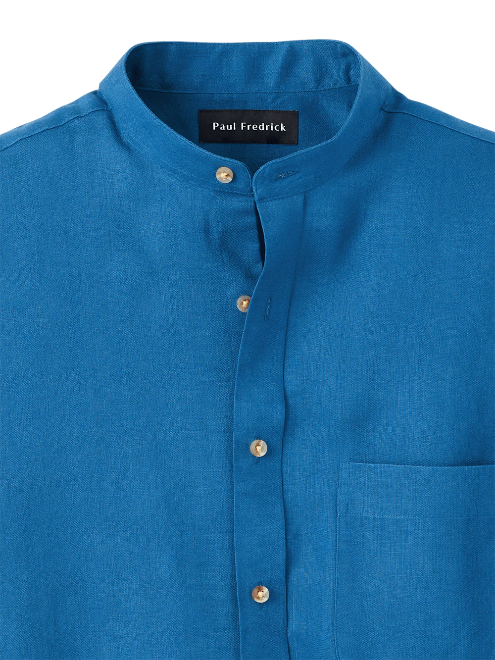 Linen Solid Casual Shirt - Dark Blue - Image 6