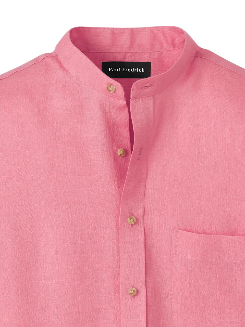 Linen Solid Casual Shirt - Pink - Image 6