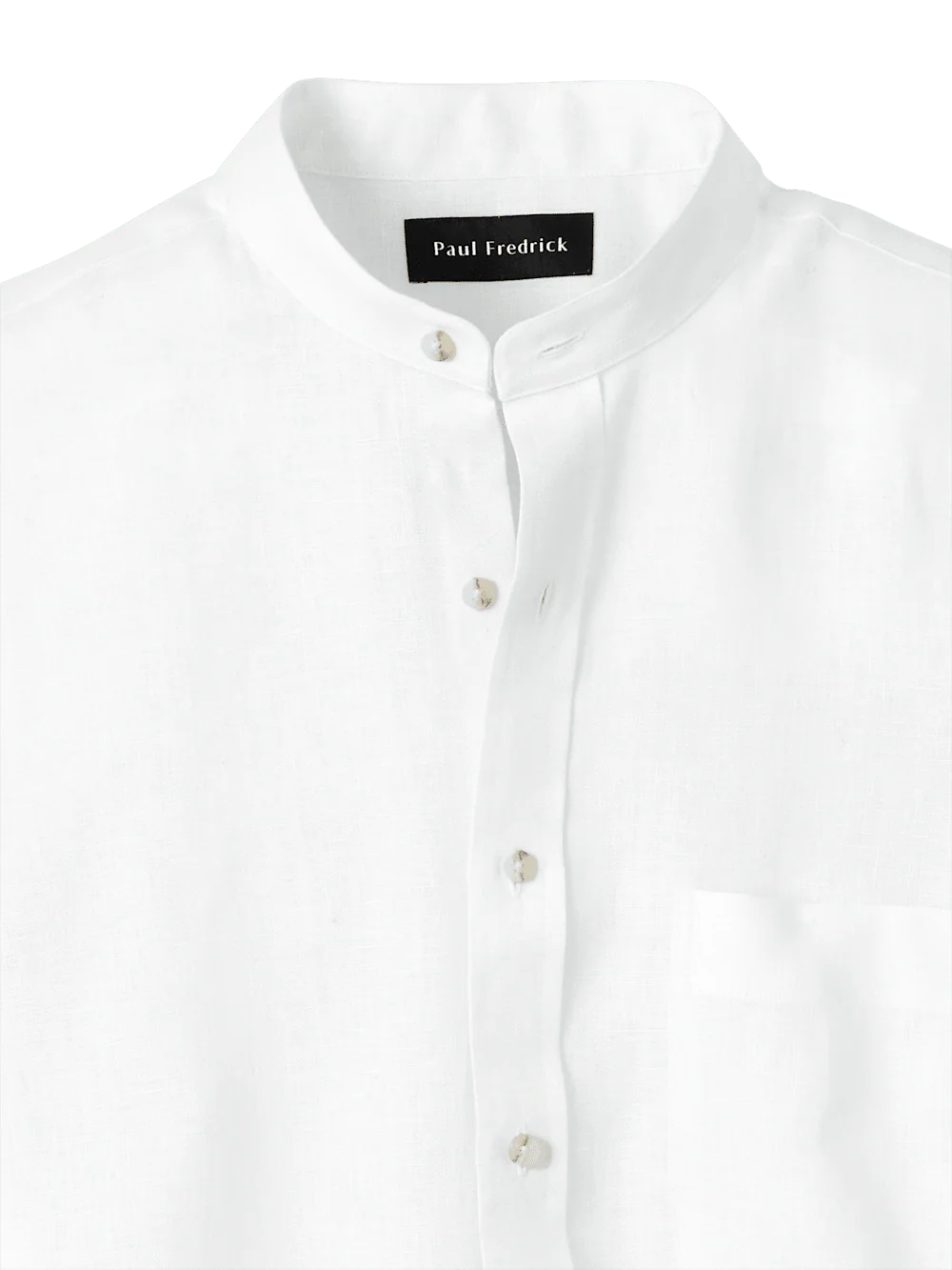 Linen Solid Casual Shirt - White - Image 6