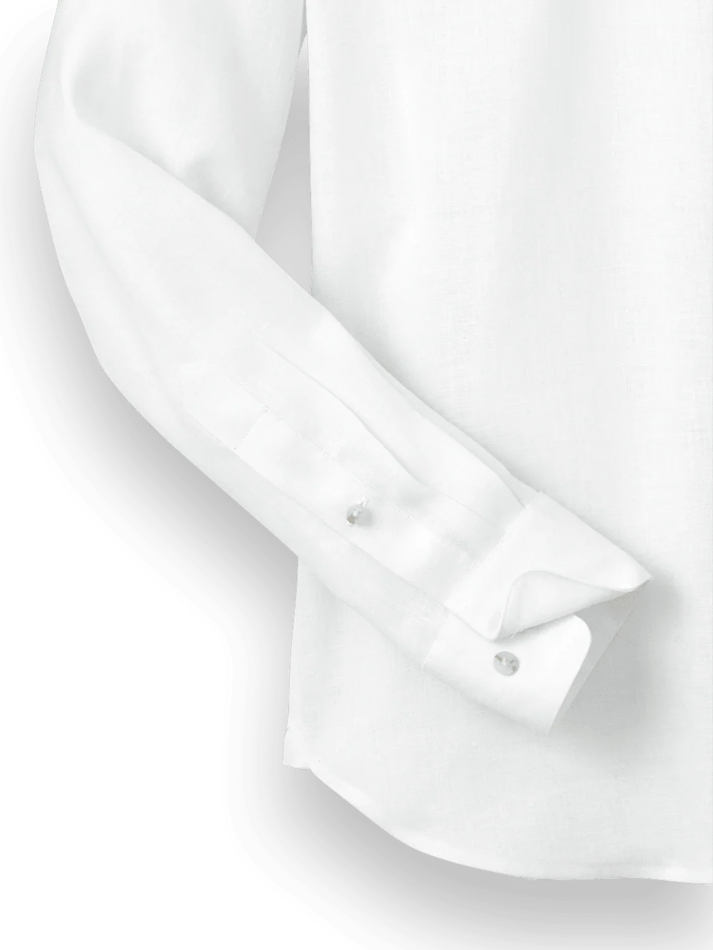 Linen Solid Casual Shirt - White - Image 7