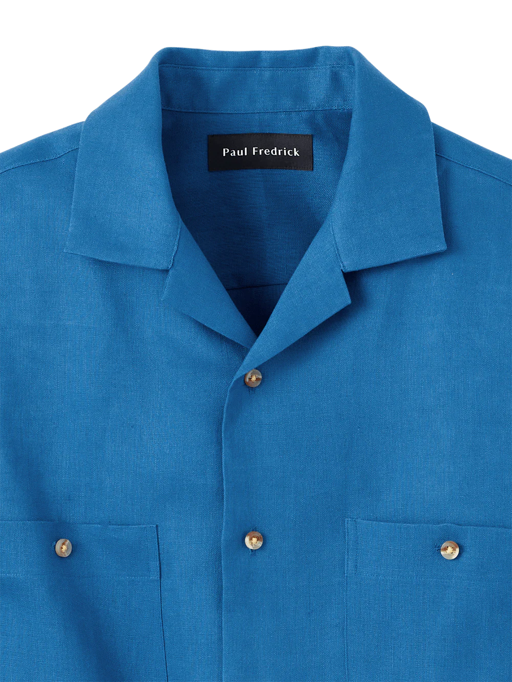 Linen Solid Casual Shirt - Dark Blue - Image 6