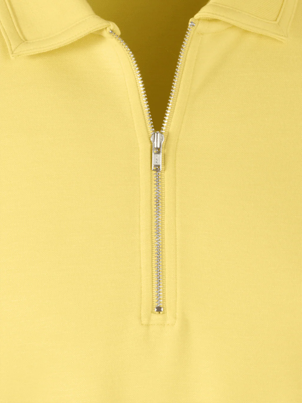Lyocell Blend Quarter Zip Polo - Yellow - Image 7