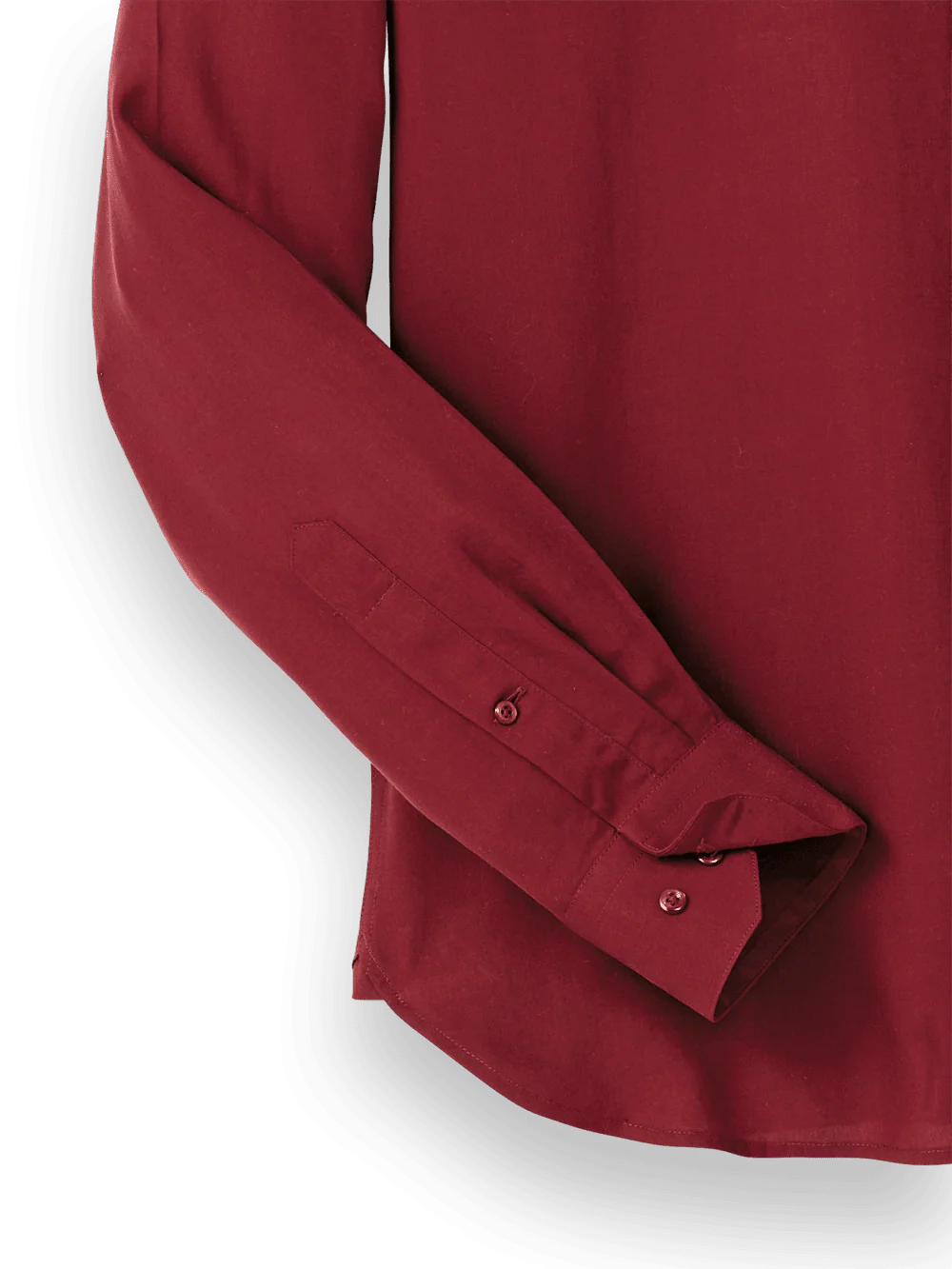 Lyocell Solid Casual Shirt - Burgundy - Image 7