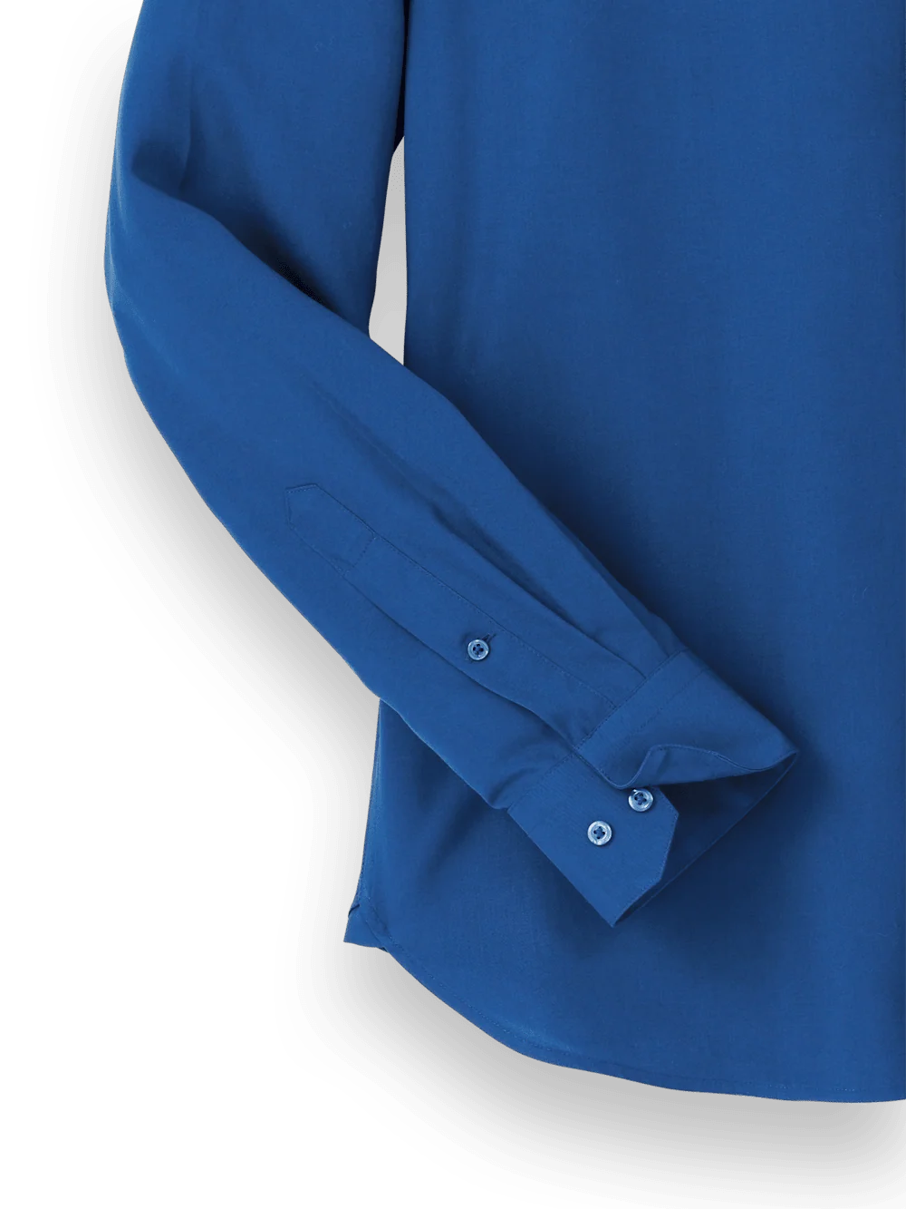 Lyocell Solid Casual Shirt - Blue - Image 7