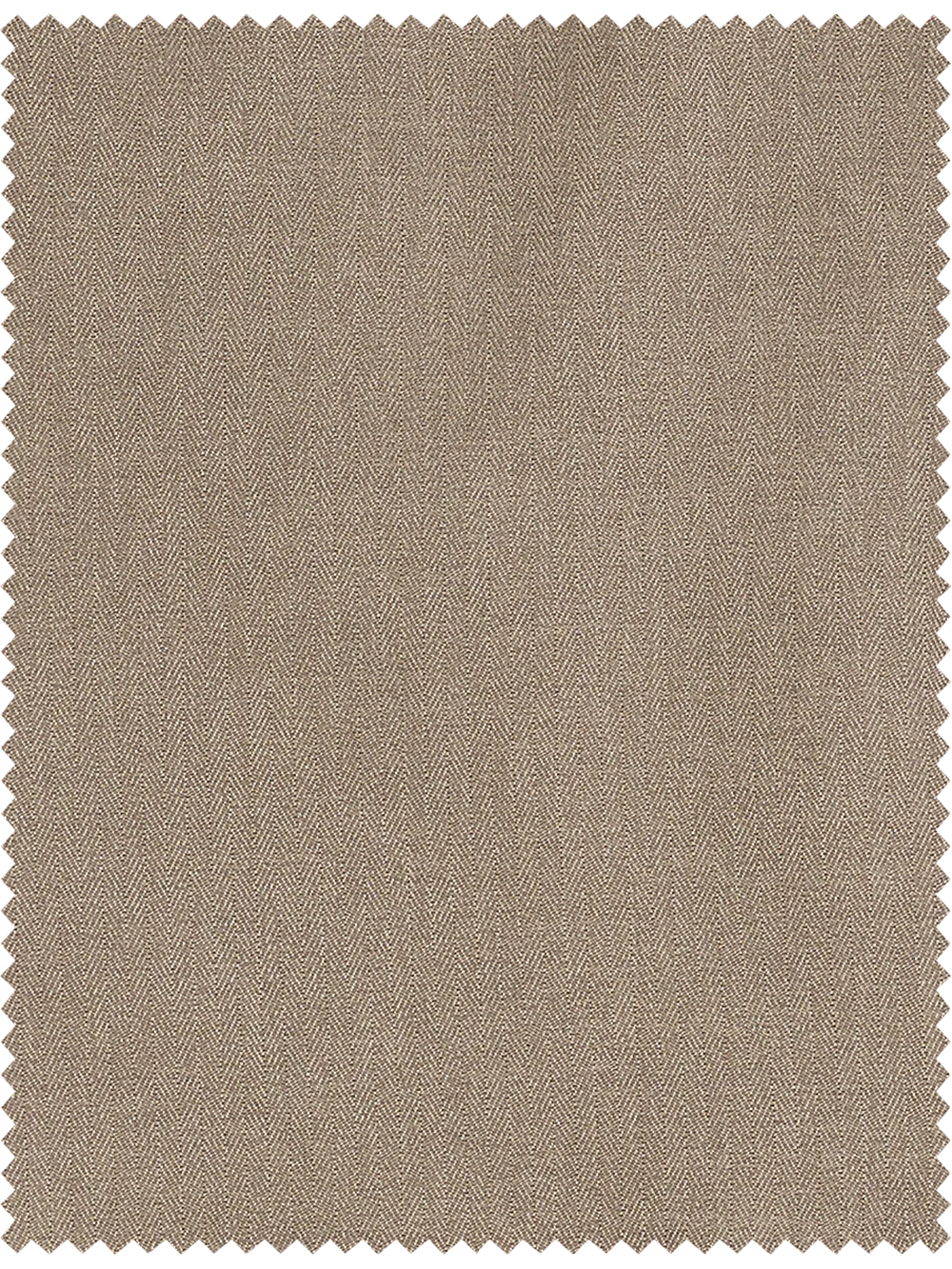 Microfiber Herringbone Flat Front Pants - Tan - Image 3