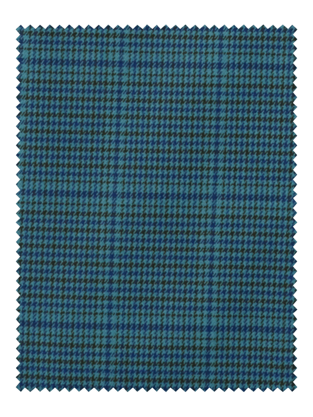 Microfiber Houndstooth Single Pleat Suit Pants - Navy/blue - Image 3