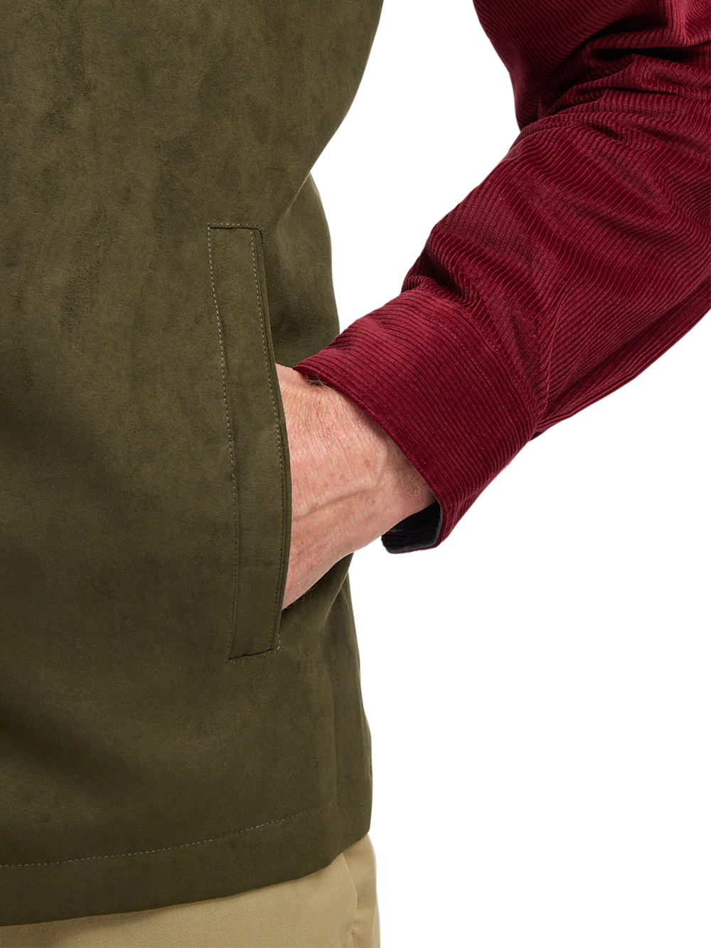 Microsuede Vest - Green - Image 4