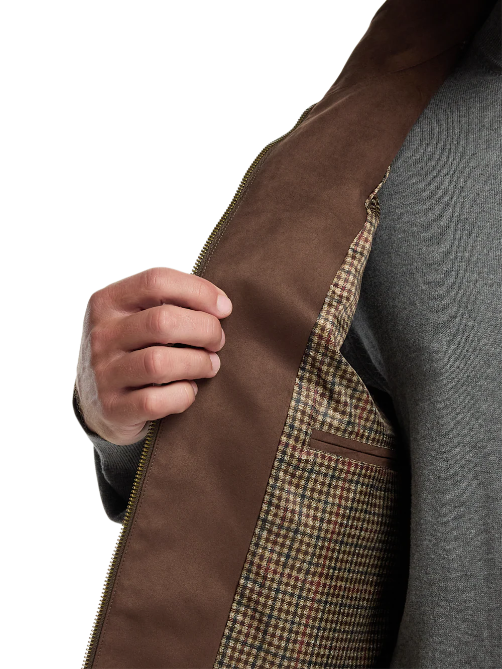 Microsuede Vest - Brown - Image 5