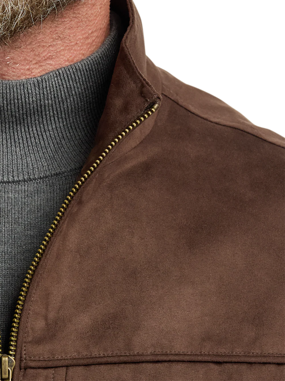 Microsuede Vest - Brown - Image 6