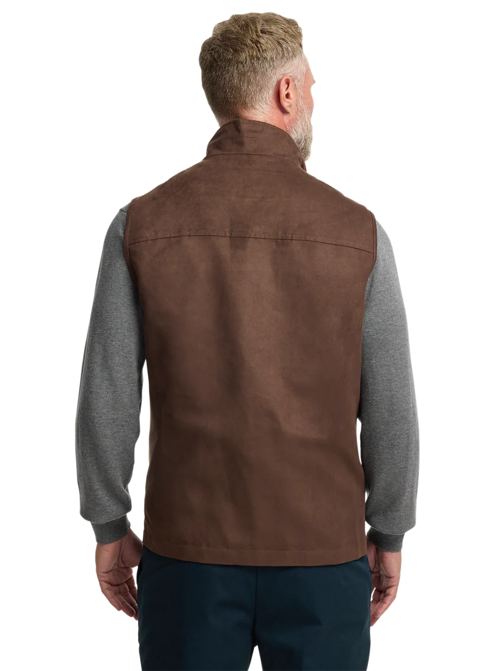 Microsuede Vest - Brown - Image 7