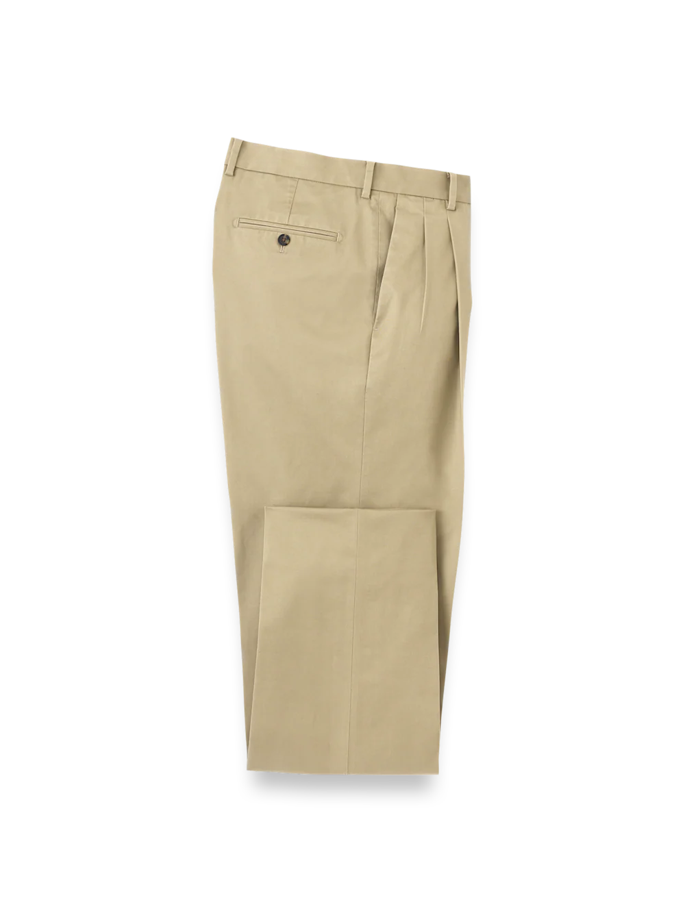Non-Iron Cotton Stretch Twill Pant - Dark Khaki - Image 4