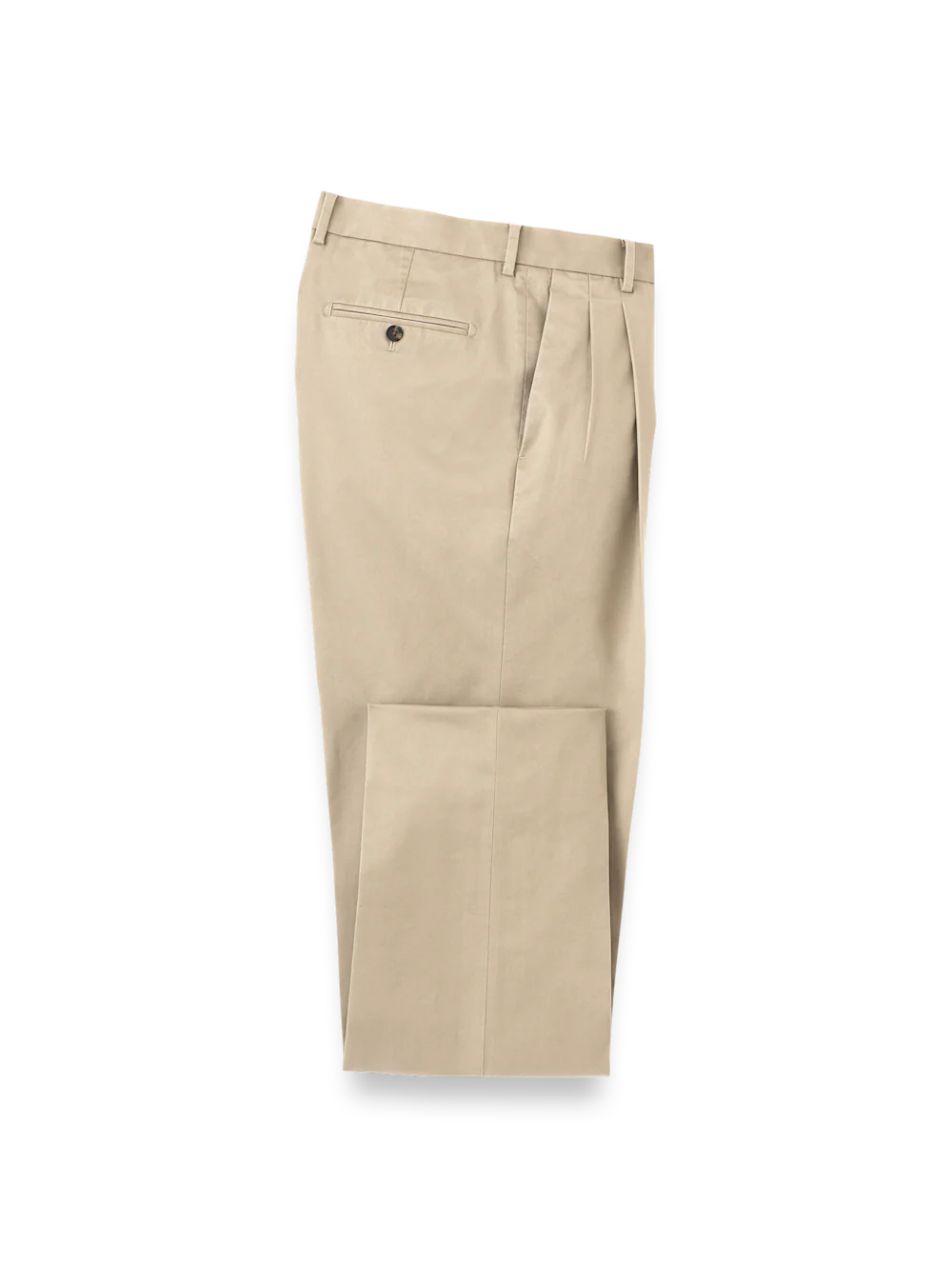 Non-Iron Cotton Stretch Twill Pant - Tan - Image 4