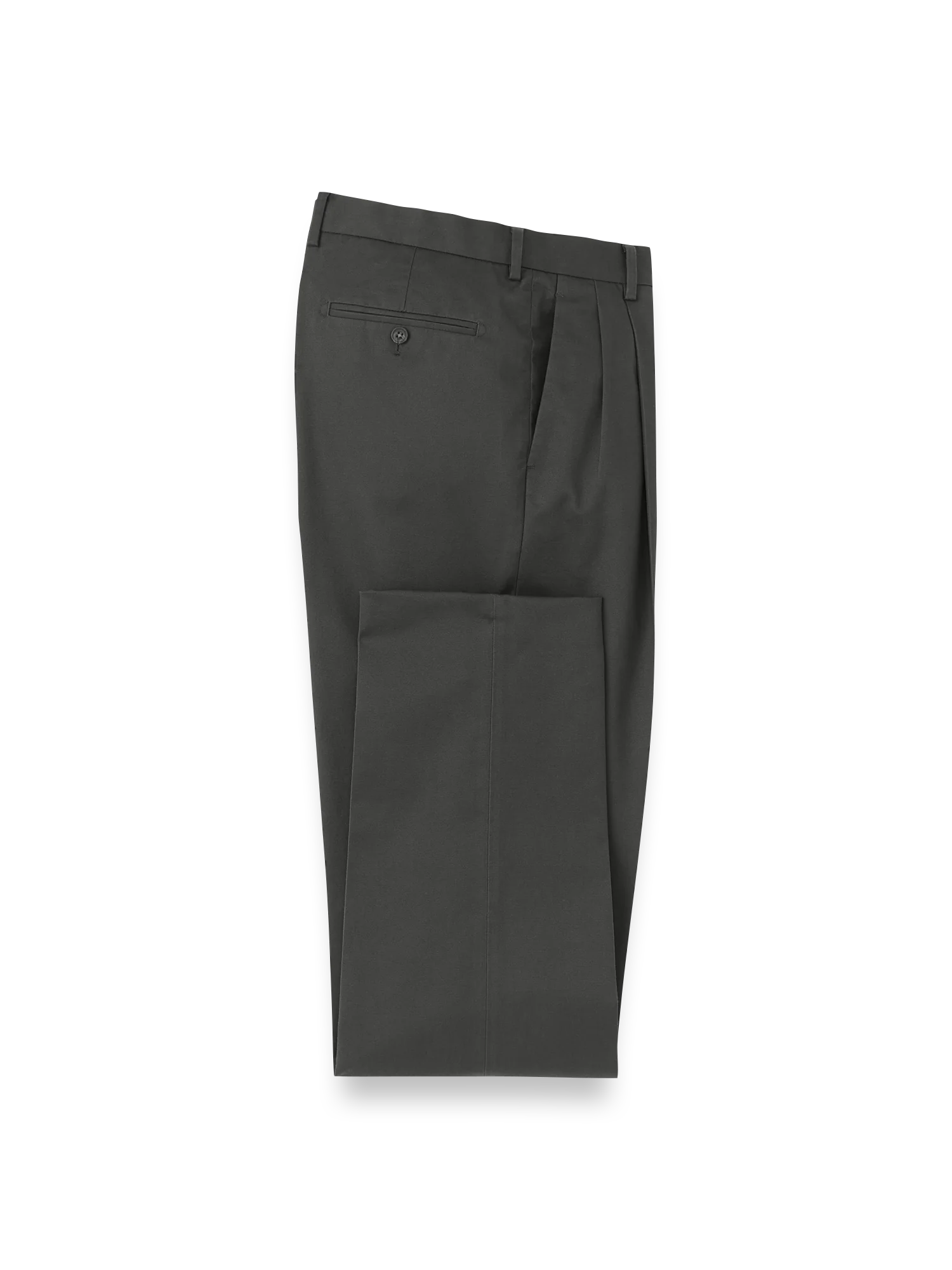 Non-Iron Cotton Stretch Twill Pant - Charcoal - Image 4