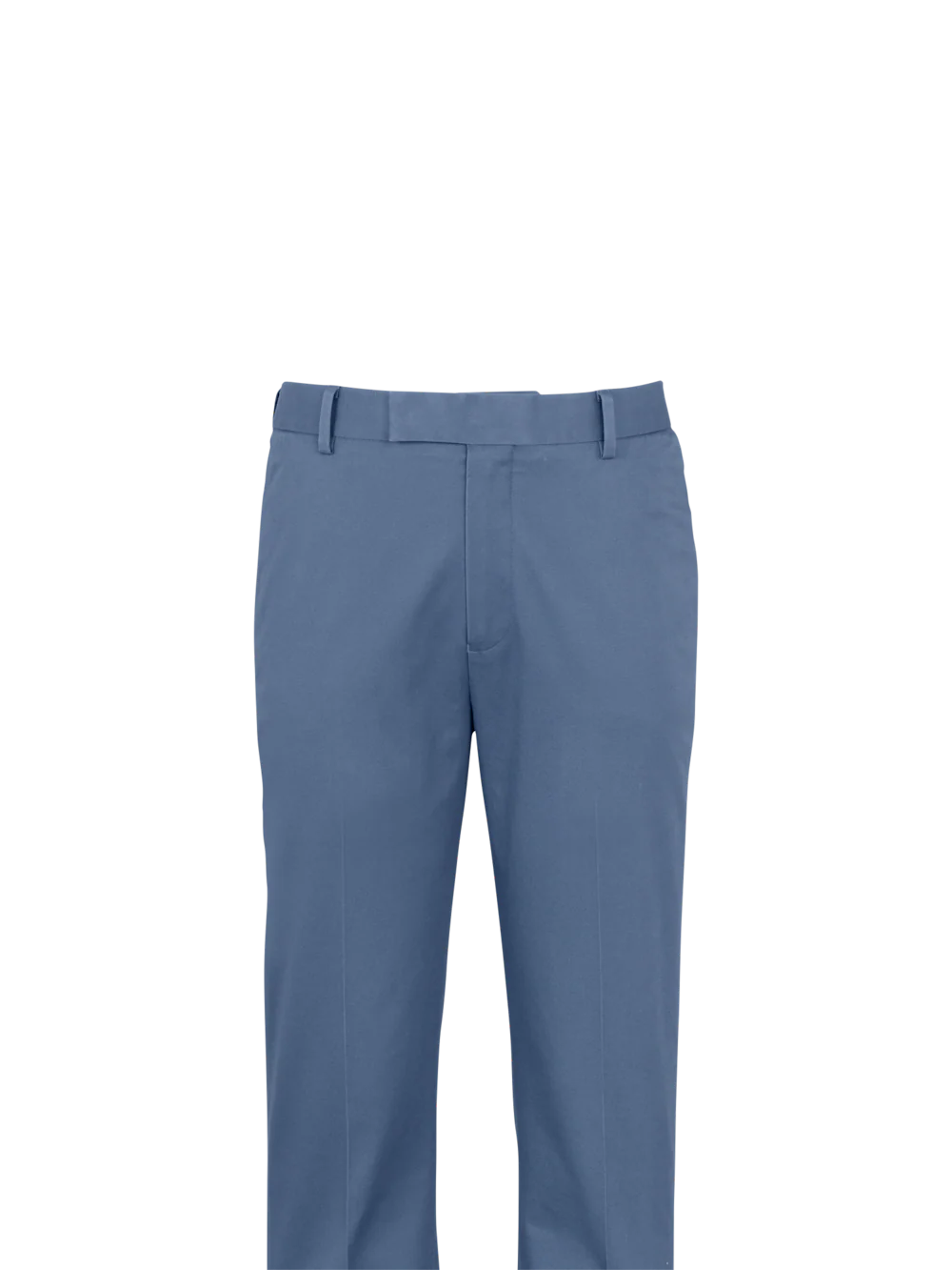 Non-Iron Cotton Stretch Twill Pants - Blue - Image 2