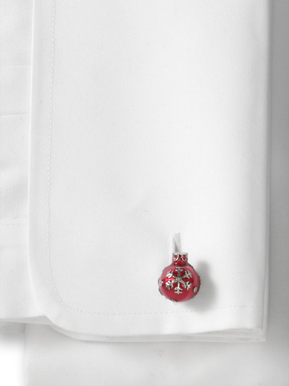 Ornament Cufflink - Red - Image 2