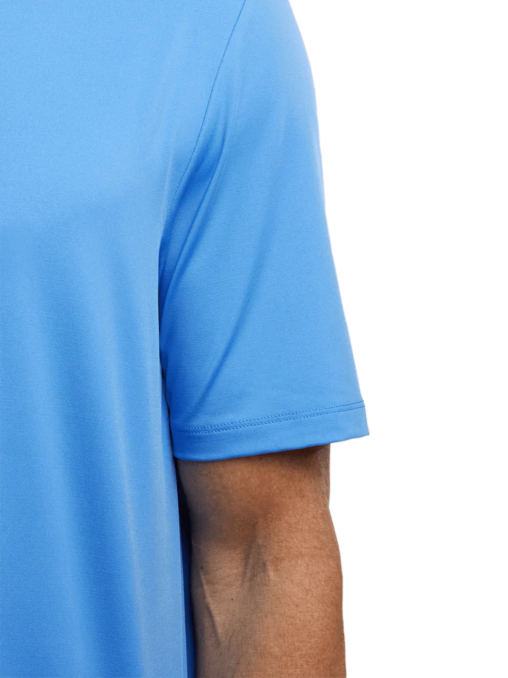 Performance Blend Three Button Polo - Blue - Image 4
