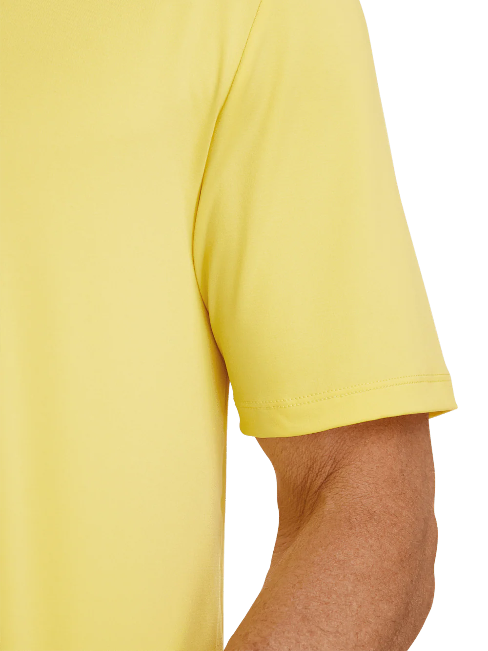 Performance Blend Three Button Polo - Light Yellow - Image 4