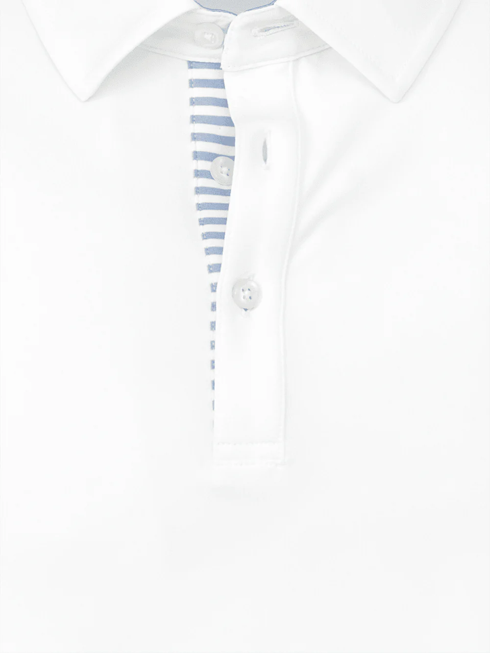 Performance Blend Three Button Polo - White - Image 7
