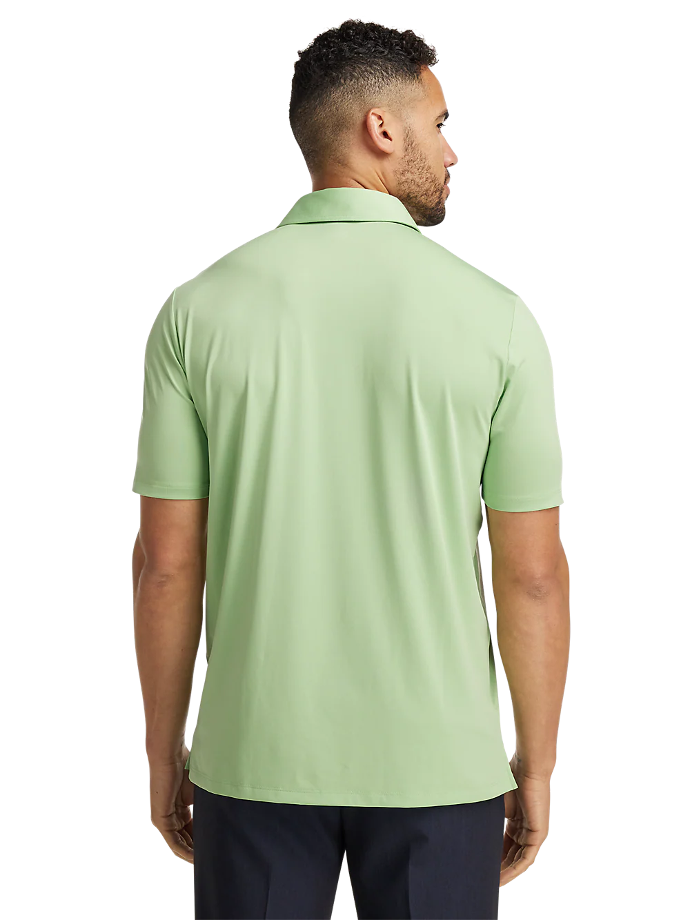 Performance Blend Three Button Polo - Light Green - Image 6