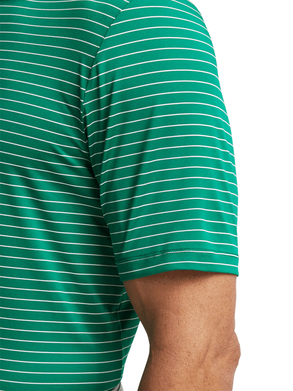 Performance Blend Three Button Polo - Green - Image 4