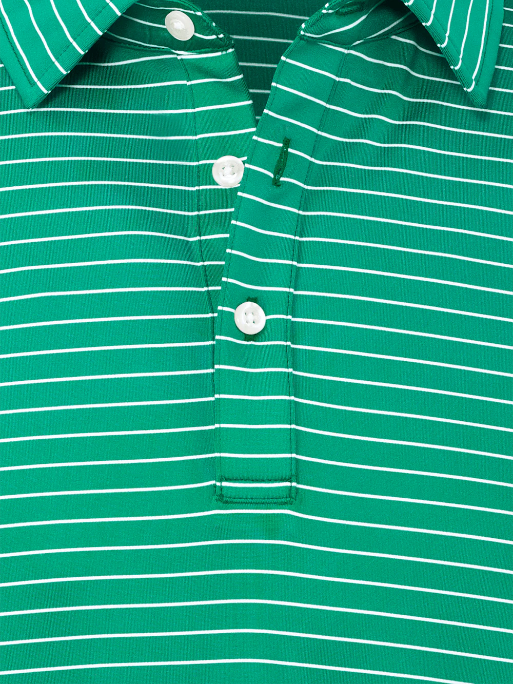 Performance Blend Three Button Polo - Green - Image 7