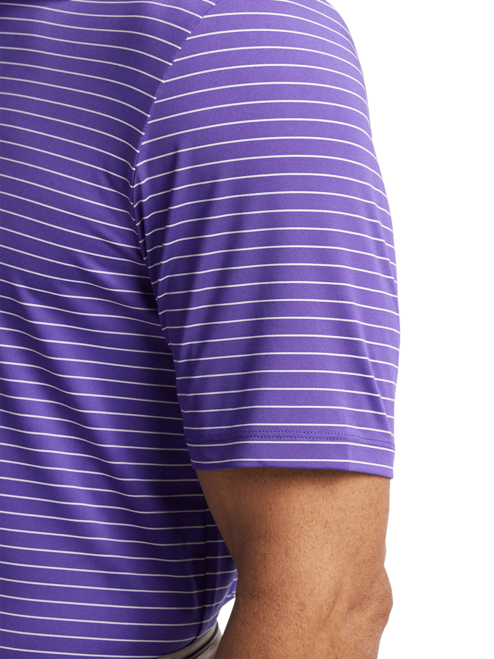 Performance Blend Three Button Polo - Purple - Image 4